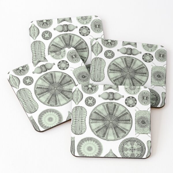 Item preview, Ernst Haeckel Diatoms Olive Green designed and sold by aimeewilson.
