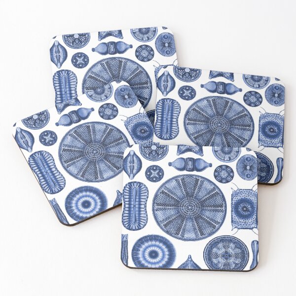 Item preview, Ernst Haeckel Diatoms Indigo Blue designed and sold by aimeewilson.