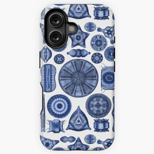 Vista previa del artículo con la obra «Diatomeas Ernst Haeckel Azul Indigo», diseñado y vendido por aimeewilson.