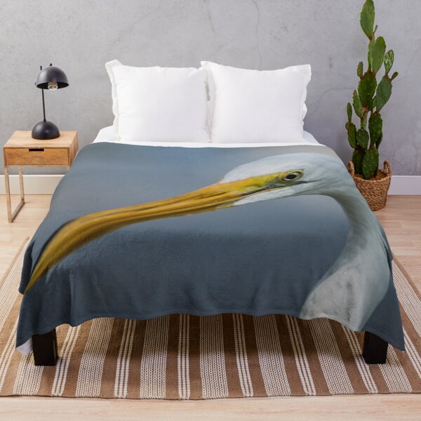 Item preview, Large egret in wildlife preserve designed and sold by KensLensDesigns.
