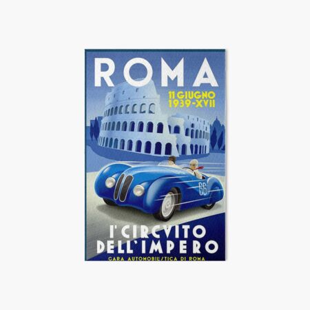 Item preview, ROMA VINTAGE GRAND PRIX; Auto Racing Print designed and sold by posterbobs.