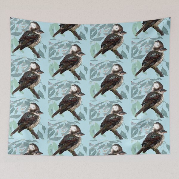 Item preview, Kookaburra  in a gum tree. designed and sold by TERRI CRACKNELL.