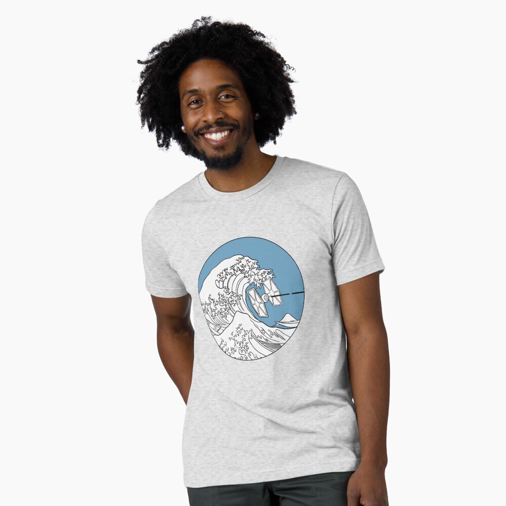 Vista previa del artículo con la obra «Camiseta de tejido mixto», diseñado y vendido por luciddreame.