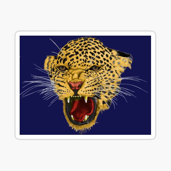 Leopard face Sticker