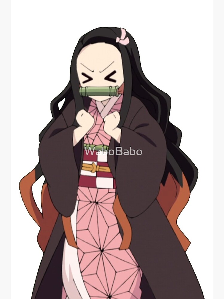 Nezuko Face Kimetsu No Yaiba Demon Slayer Art Board Print By Wabobabo Redbubble