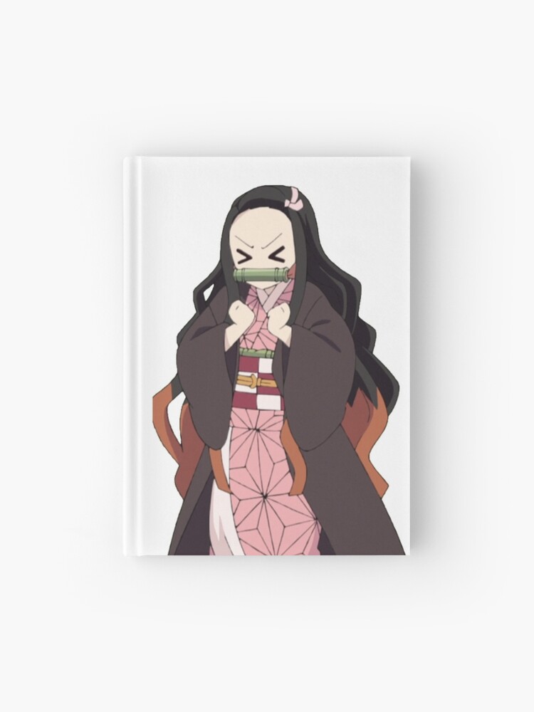 Nezuko Face Kimetsu No Yaiba Demon Slayer Hardcover Journal By Wabobabo Redbubble