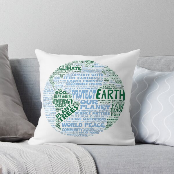 Item preview, Protect Earth - Blue Green Words for Earth designed and sold by jitterfly.