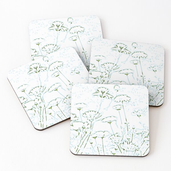 Item preview, Green and white Marigold  designed and sold by Marju Rose.