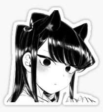 Komi Shouko Cat Face - Komi-san wa, Comyushou desu. Sticker