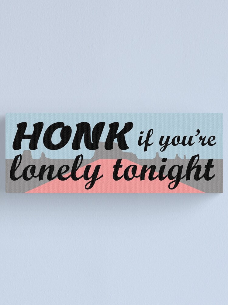 Alternate view of honk if you're lonely tonight | silver jews Canvas Print
