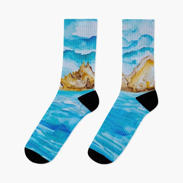 Item preview, The Arch Cabo San Lucas Mexico Watercolor #2 designed and sold by ANoelleJay.