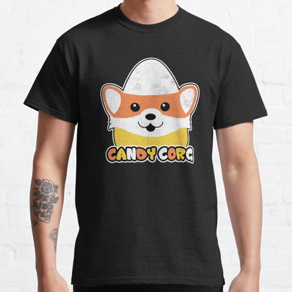 Candy Corn Corgi Halloween Dog Candy Corg Classic T-Shirt