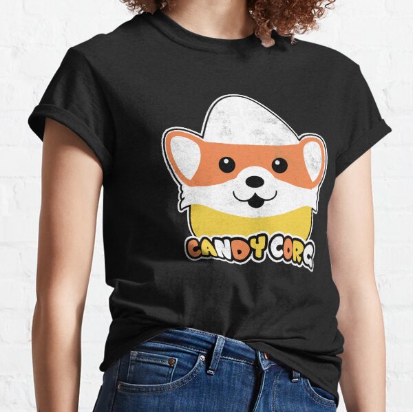 Candy Corn Corgi Halloween Dog Candy Corg Classic T-Shirt