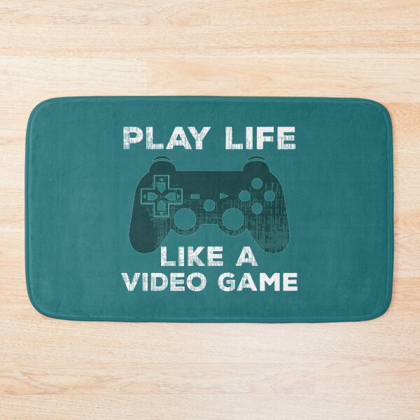 Item preview, Funny Gamer Geek Controller Play Life Like a Video Game print designed and sold by doodabobs.