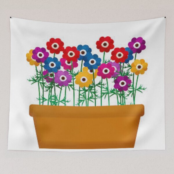 Item preview,  Cheerful Colorful Garden Flowers print on apparel, stickers and accessories. designed and sold by lduke47.
