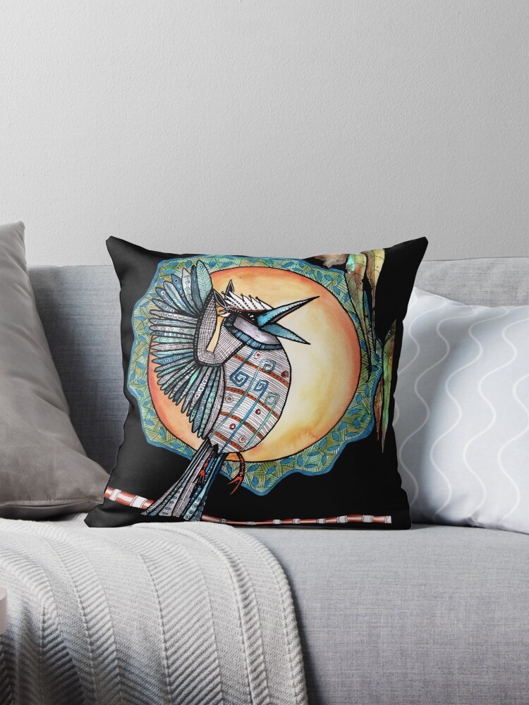 Thumbnail 1 of 4, Pillow, Kooka in the sky designed and sold by dishmoptop.
