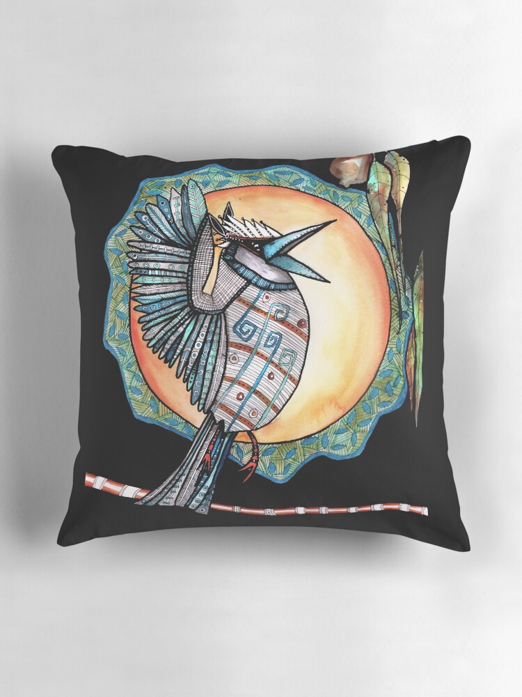 Thumbnail 3 of 4, Pillow, Kooka in the sky designed and sold by dishmoptop.