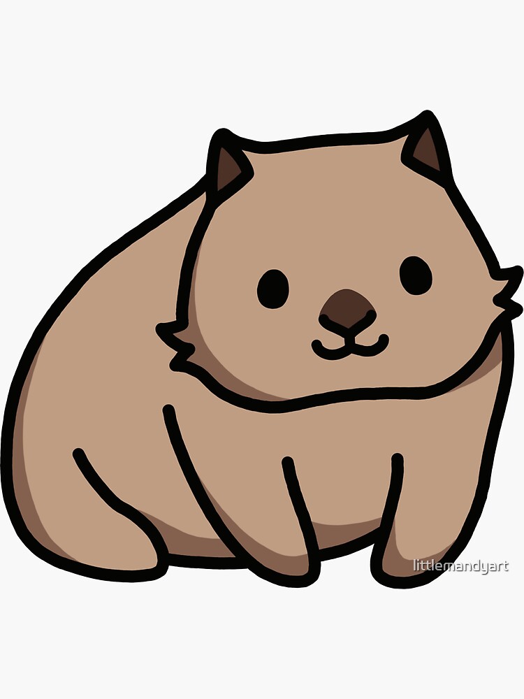 Wombat by littlemandyart