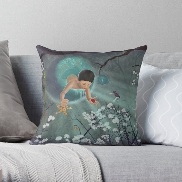 Keepsakes of the Ocean - Variation II Throw Pillow