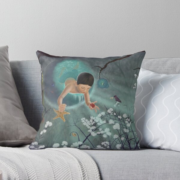 Keepsakes of the Ocean - Variation II Throw Pillow