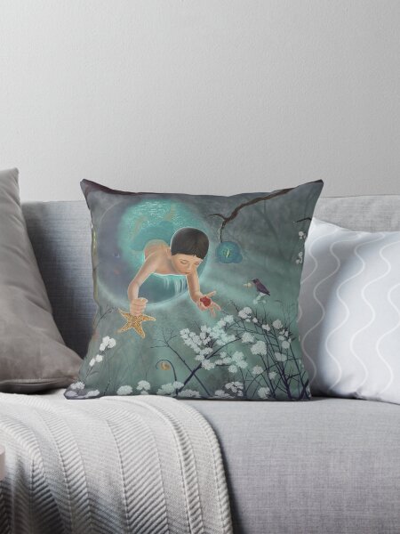 Keepsakes of the Ocean - Variation II Throw Pillow