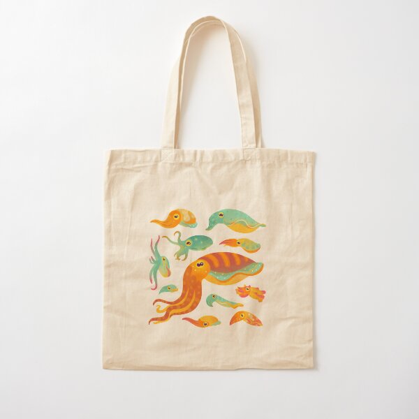 Cuttlefish - dark Cotton Tote Bag