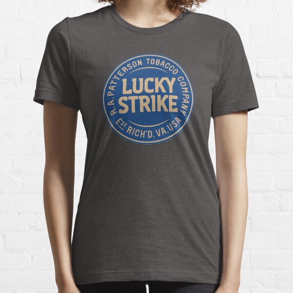 Lucky Strike logo Blue Gold Essential T-Shirt