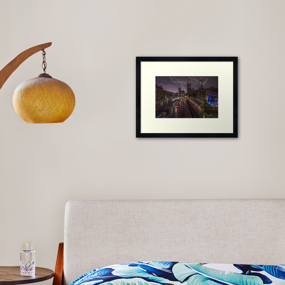 Back Bay, Boston. Framed Art Print