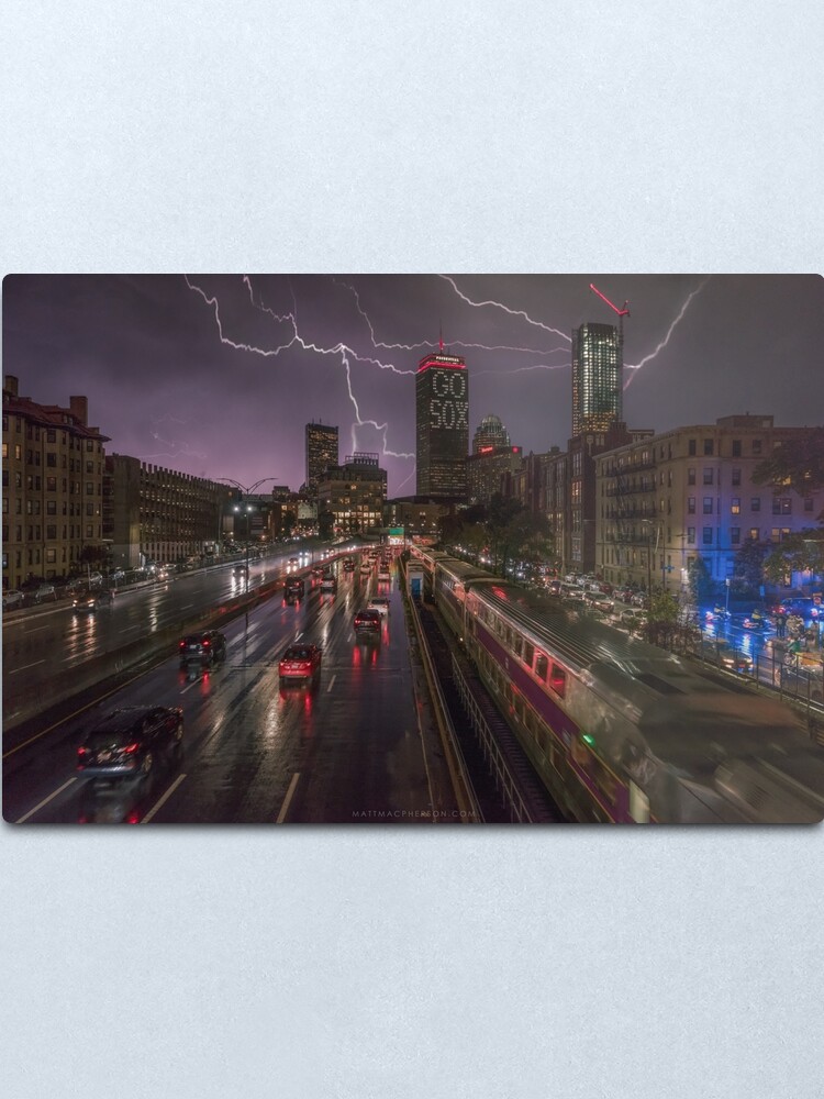 Alternate view of Back Bay, Boston. Metal Print