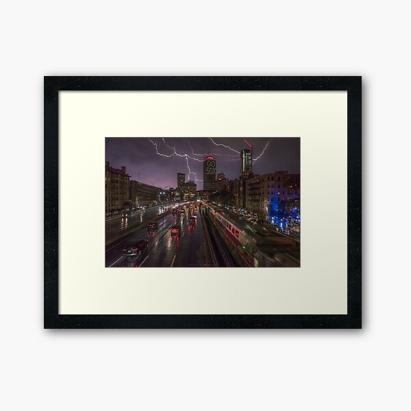 Back Bay, Boston. Framed Art Print