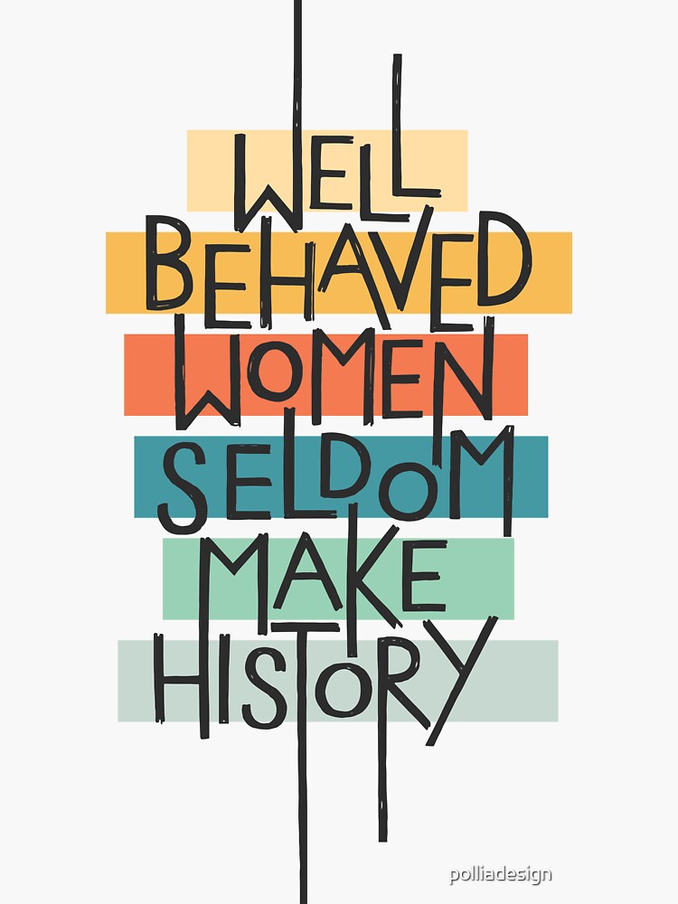 Thumbnail 3 von 3, Sticker, Wohlerzogene Frauen designt und verkauft von polliadesign.