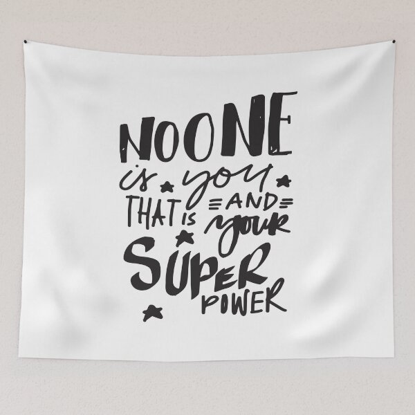 Item preview, No One Is You And That Is Your Super Power Inspirational Quotes designed and sold by ProjectX23.