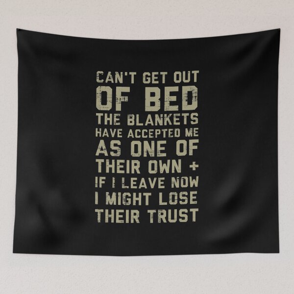 Item preview, Can't Get Out of Bed Blankets designed and sold by DuskAttacker.