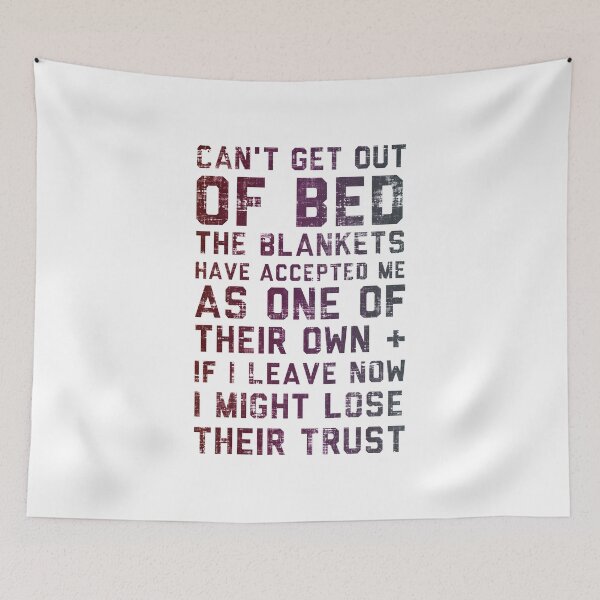 Item preview, Can't Get Out of Bed Blankets designed and sold by DuskAttacker.