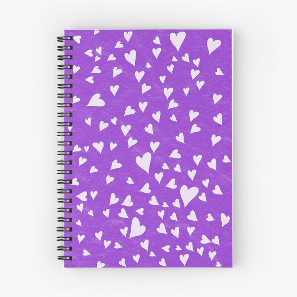 Item preview, White Hearts on Purple Background designed and sold by monnymac.