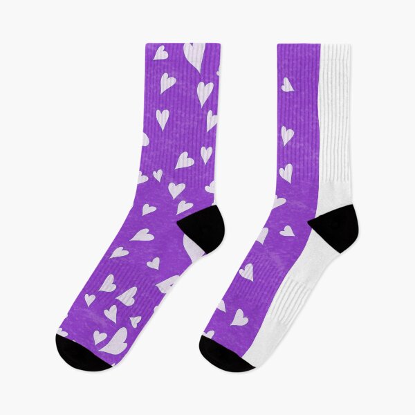 Aperçu de l'œuvre Coeurs blancs sur fond violet créée et vendue par monnymac.