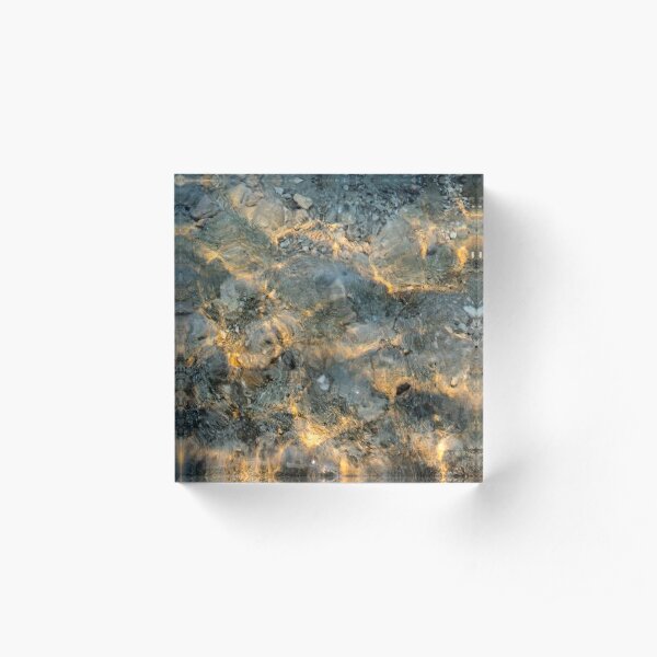 Yellowstone Lake Acrylic Block