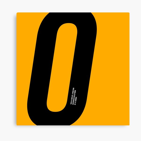 O sign Canvas Print