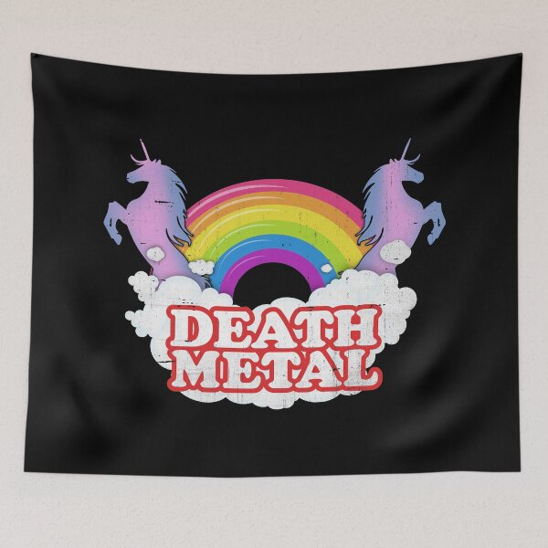 Item preview, Death Metal Rainbow Unicorn designed and sold by DuskAttacker.