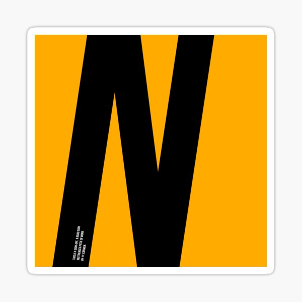 N sign Sticker