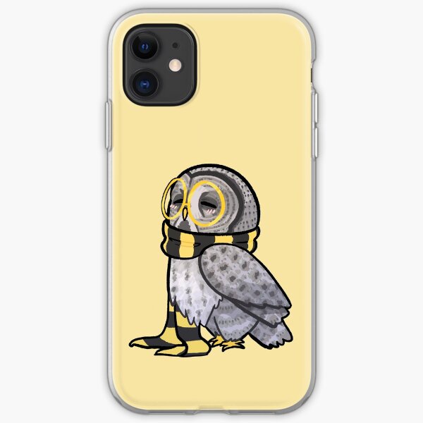 Kind Great Grey Owl with Scarf iPhone Soft Case