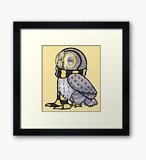 Kind Great Grey Owl with Scarf Framed Print