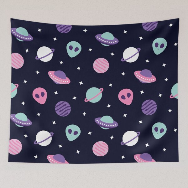 Item preview, UFO & Planets Patterns designed and sold by abstractocreate.