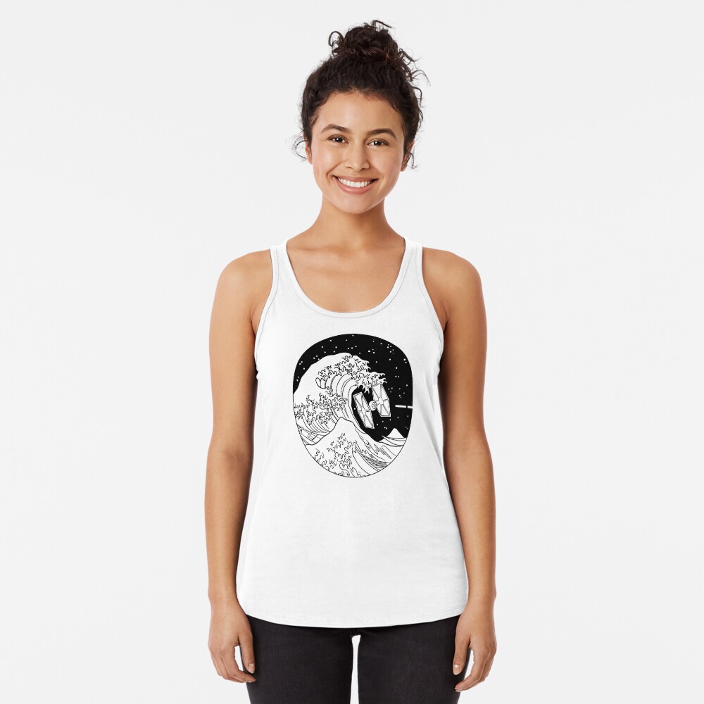 Vista previa del artículo con la obra «Camiseta con espalda nadadora», diseñado y vendido por luciddreame.