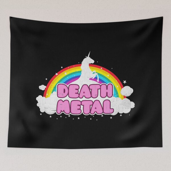 Item preview, Death Metal Rainbow Unicorn designed and sold by DuskAttacker.