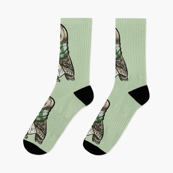 Item preview, Búho campestre astuto con bufanda designed and sold by Ribombyliidae.