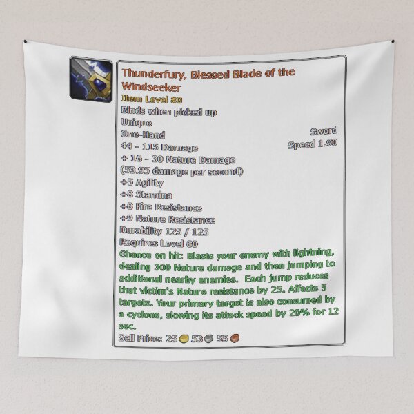 Item preview, Thunderfury tooltip designed and sold by Zdohe4.