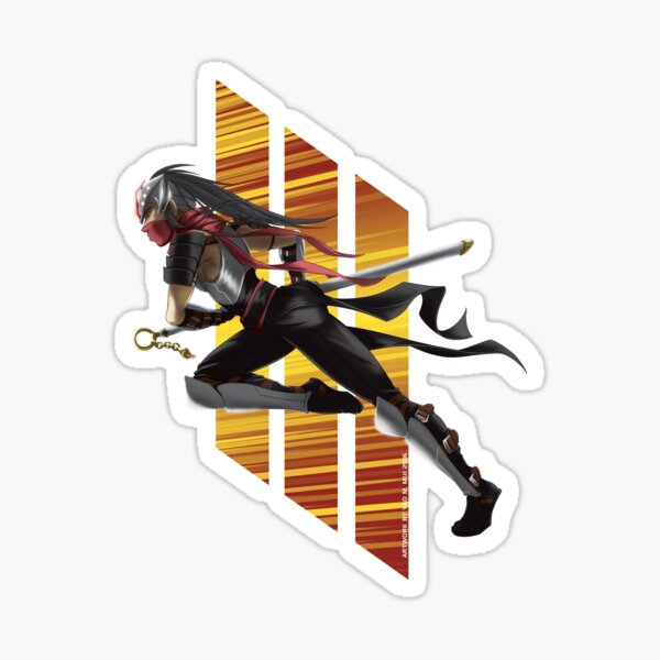 Ninja Girl - RUN! Sticker