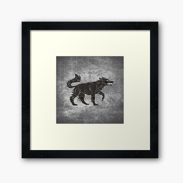 Direwolf Framed Art Print