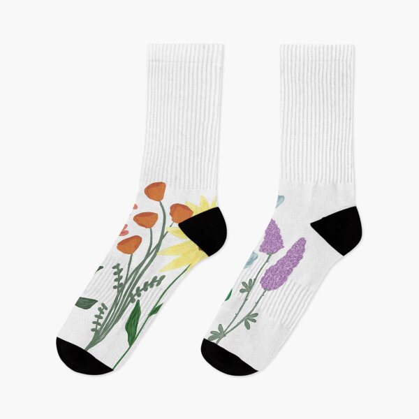 Item preview, Row of Rainbow Wildflowers designed and sold by ShelbyGrace-Art.